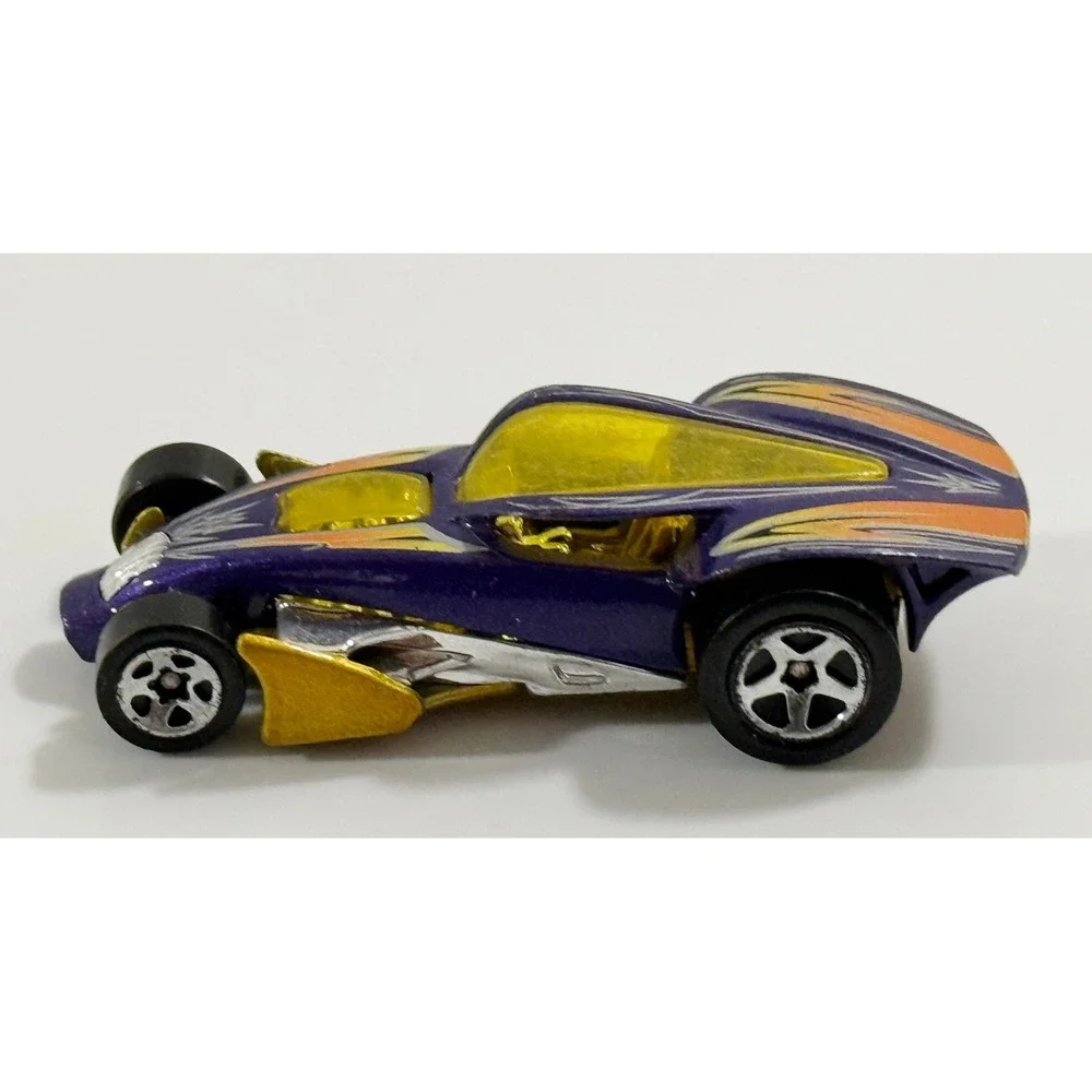 Hot Wheels‎ Brutalistic Toy Car Kids 1:64 Purple Gold 2004 Mattel Diecast